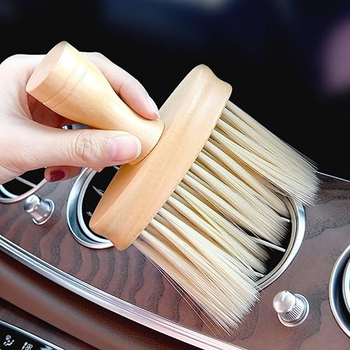 Miniatura 1 de Cepillo de alta densidad ultra suave para detalles del interior del automóvil, accesorios para cepillo de detalles del automóvil, cepillo de madera