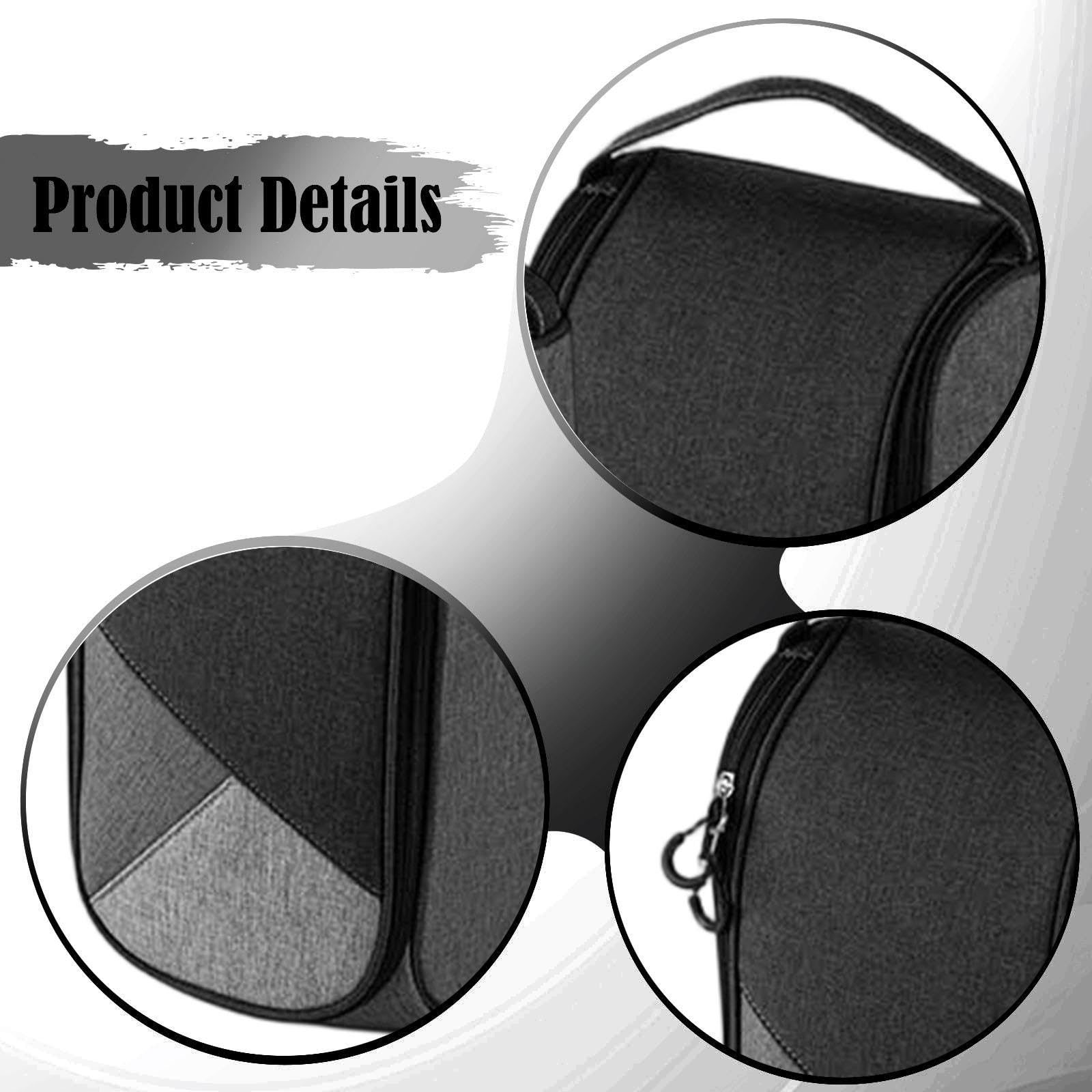 LOVIVER Borsa Scarpe Golf Grande capacità Porta Scarpe con Maniglia Ventilazione Traspirante Impermeabile in Poliestere Adatta per Sport Viaggio Palestra Atti, Nero