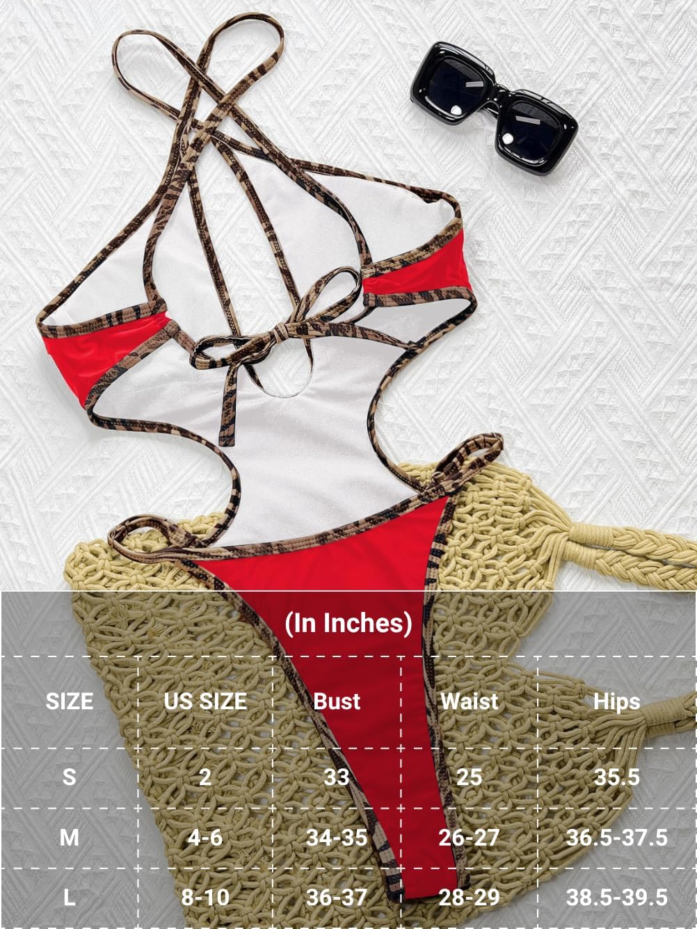 ShawGobow Sexy One Piece Swimsuit for Pool Party, Criss Cross Backless Monokini Women, Cut Out Bodysuit Night Club Rave