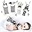 BABY K Baby Rattle Socks & Wrist Toys (Set G) - Newborn Toys for Baby Boy or Girl - Brain Development Infant Toys - Hand and Foot Rattles Suitable for 0-3, 3-6, 6-12 Months Babies