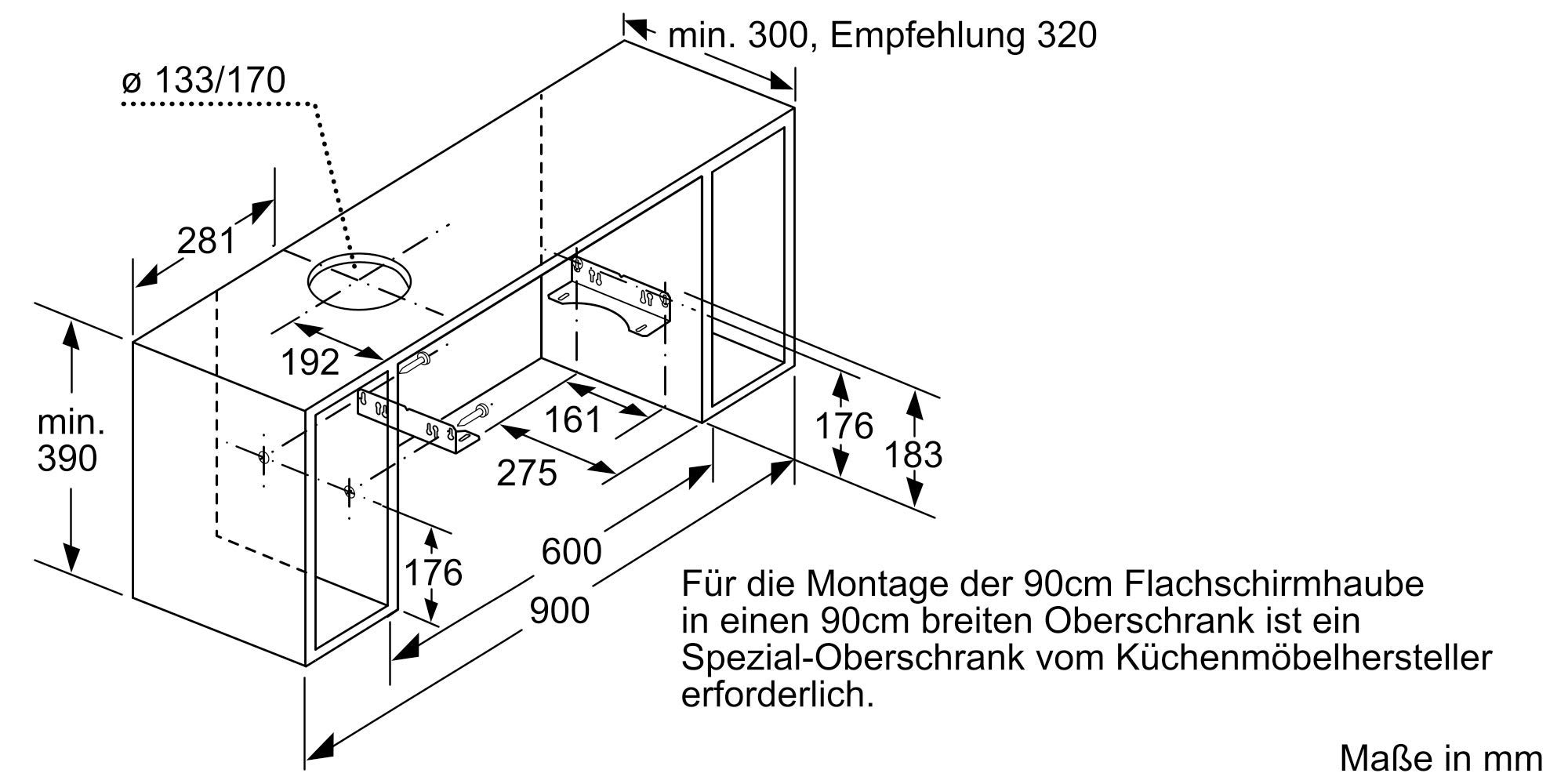 NEFF D49ED22X1 Dunstabzugshaube Flachschirmhaube N50 90 cm Energieeffizienzklasse A Silbermetallic