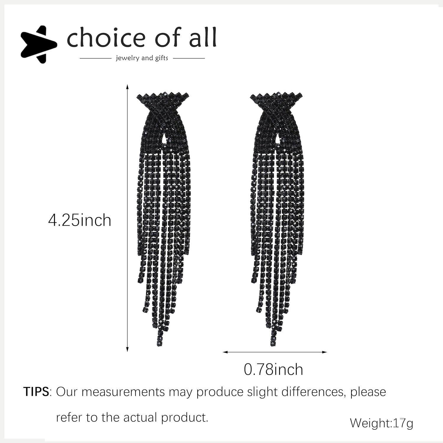 Silver Prom Earrings Jewelry Sparkly Rhinestone Earrings for Women Long Tassel Bling Crystal Chandelier Earring Prom Dress Outfit Accessories Wedding Guest Dresses for Women - Image 6