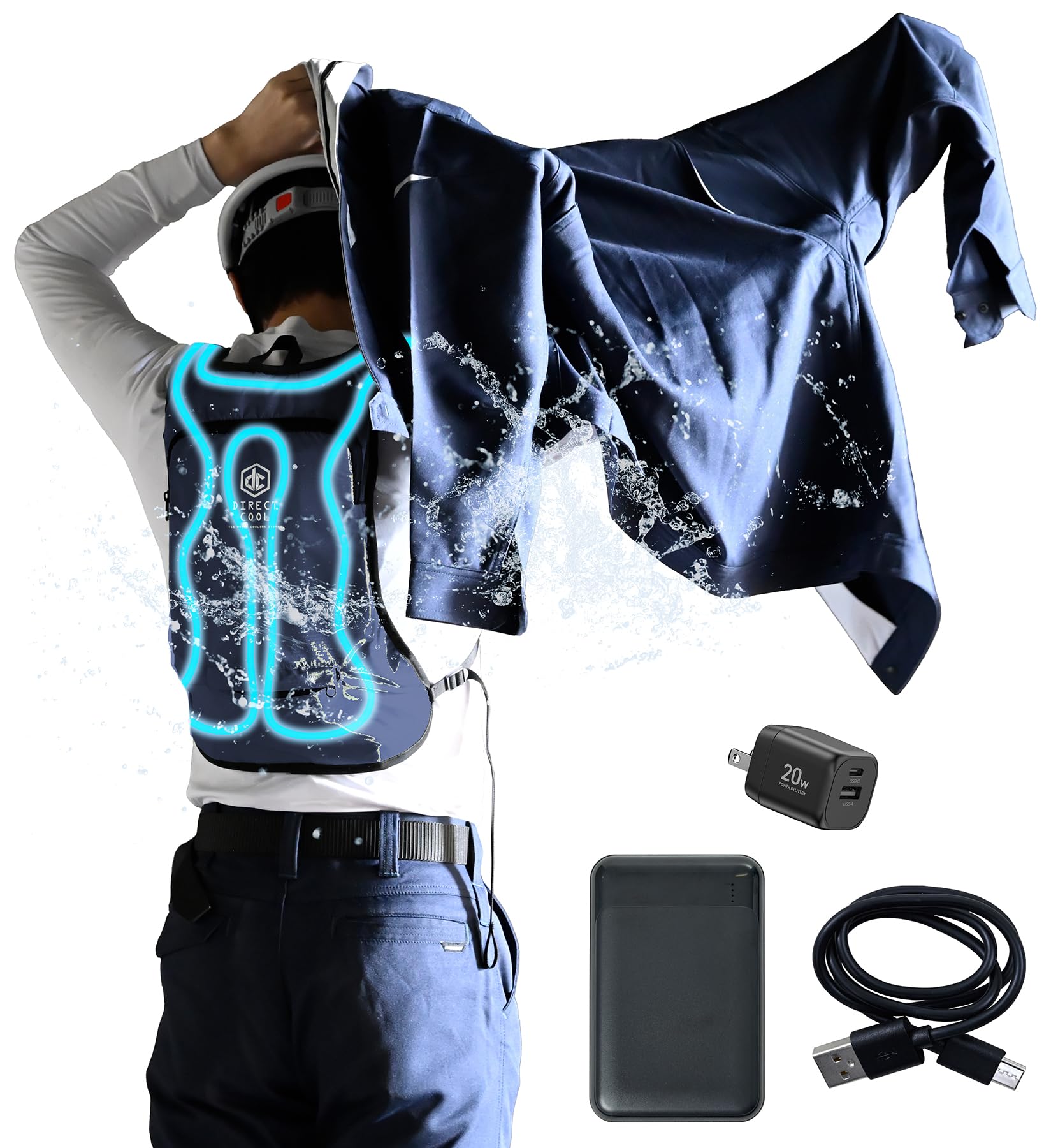 Amazon.co.jp: [山善] 【セット買い】 水冷服 【2025年モデル】 ベスト