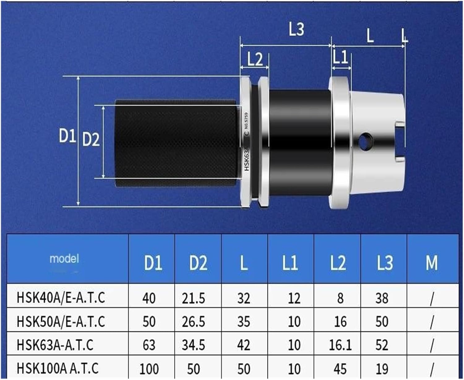 CAT40 A.T.C BT30 BT40 BT50 ISO30 SK40 HSK63A Alignment Tools Combination Modular Holder for Machine Center(CAT40)