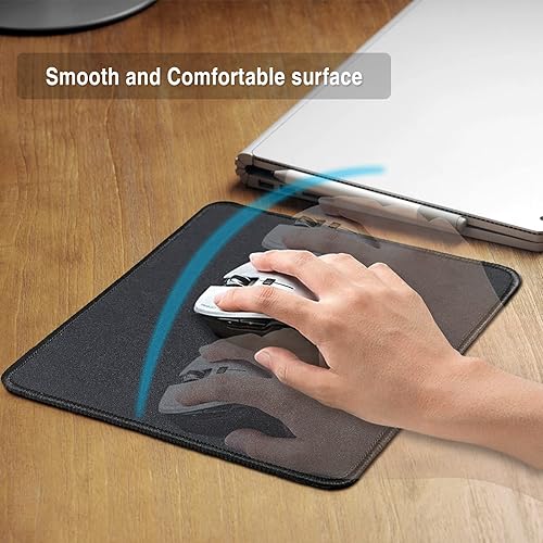 Miniatura 5 de Zhithink 17 alfombrillas de mouse para computadora, base de goma antideslizante y borde cosido texturizado, paquete de alfombrillas de mouse