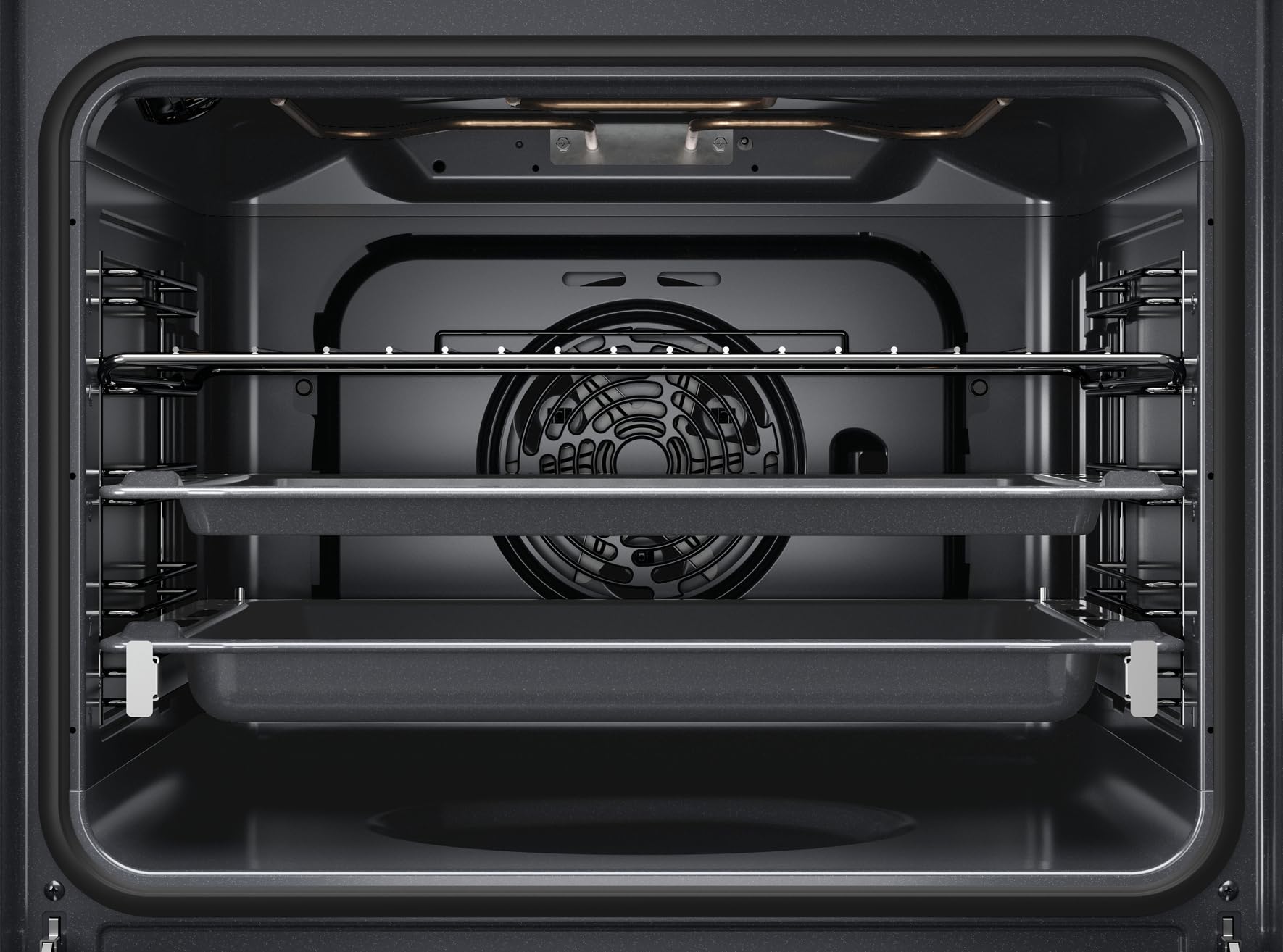 Bauknecht BBARS85HU1I - Horno empotrable (71 L, multifunción, 12 funciones, aire caliente, vapor suave, mordaza retráctil, acero inoxidable)
