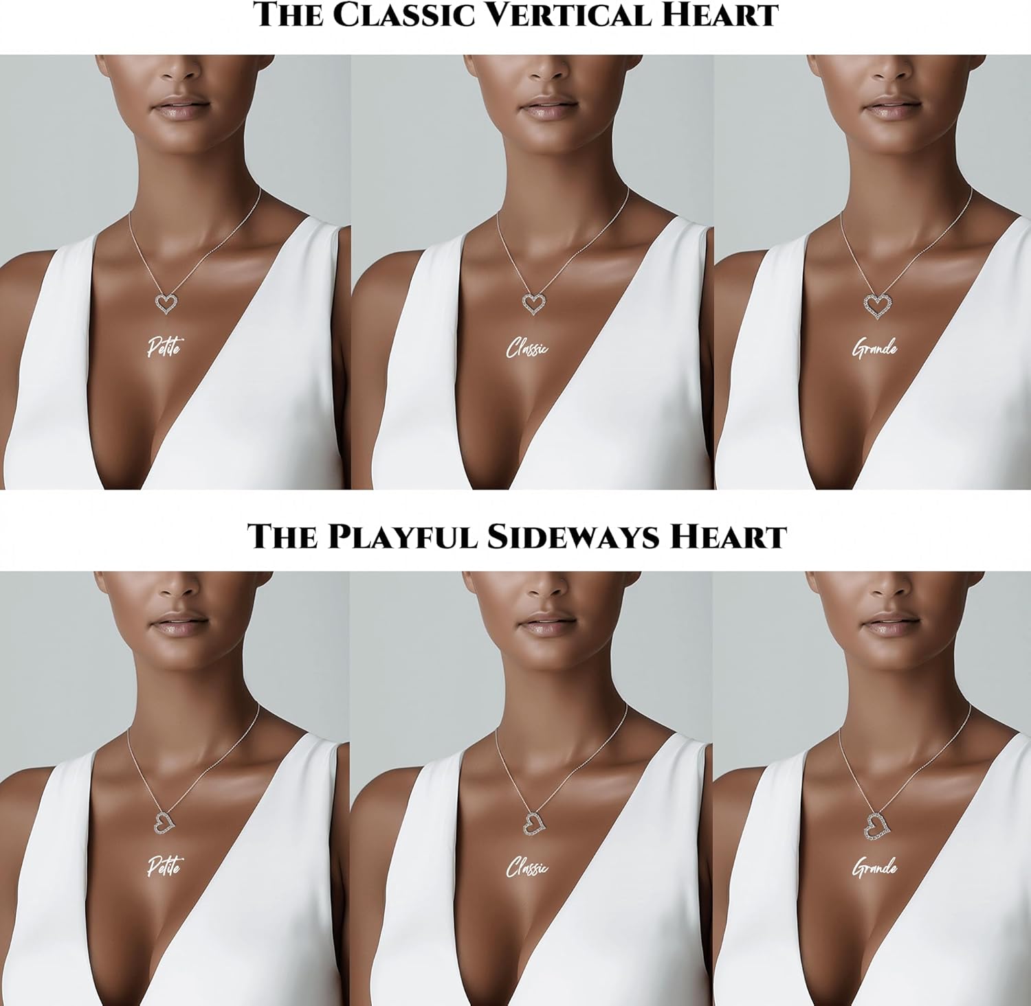 Heart Pendant Necklace for Her Moissanite Lab-Created Gem Jewelry for Women I Love You S925 Sterling Silver Gifts to Wife Girlfriend Mom Daughter Anniversary Birthday Christmas Valentines Day - Image 2