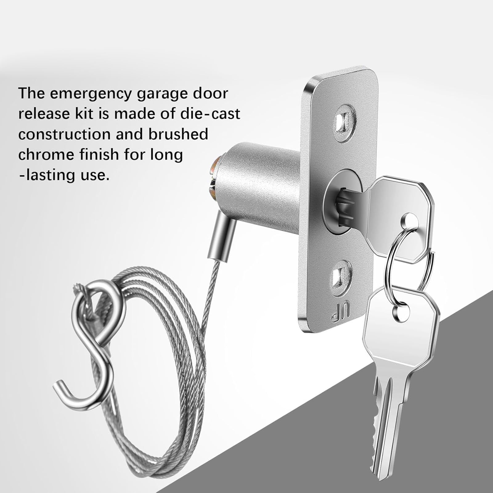 Serratura A Sblocco Manuale Per Porta Del Garage Emergenza Costruzione Universale In Acciaio Inossidabile Senza Foratura Richiesta Hardware Per Serratura Porta Compatibile Universale