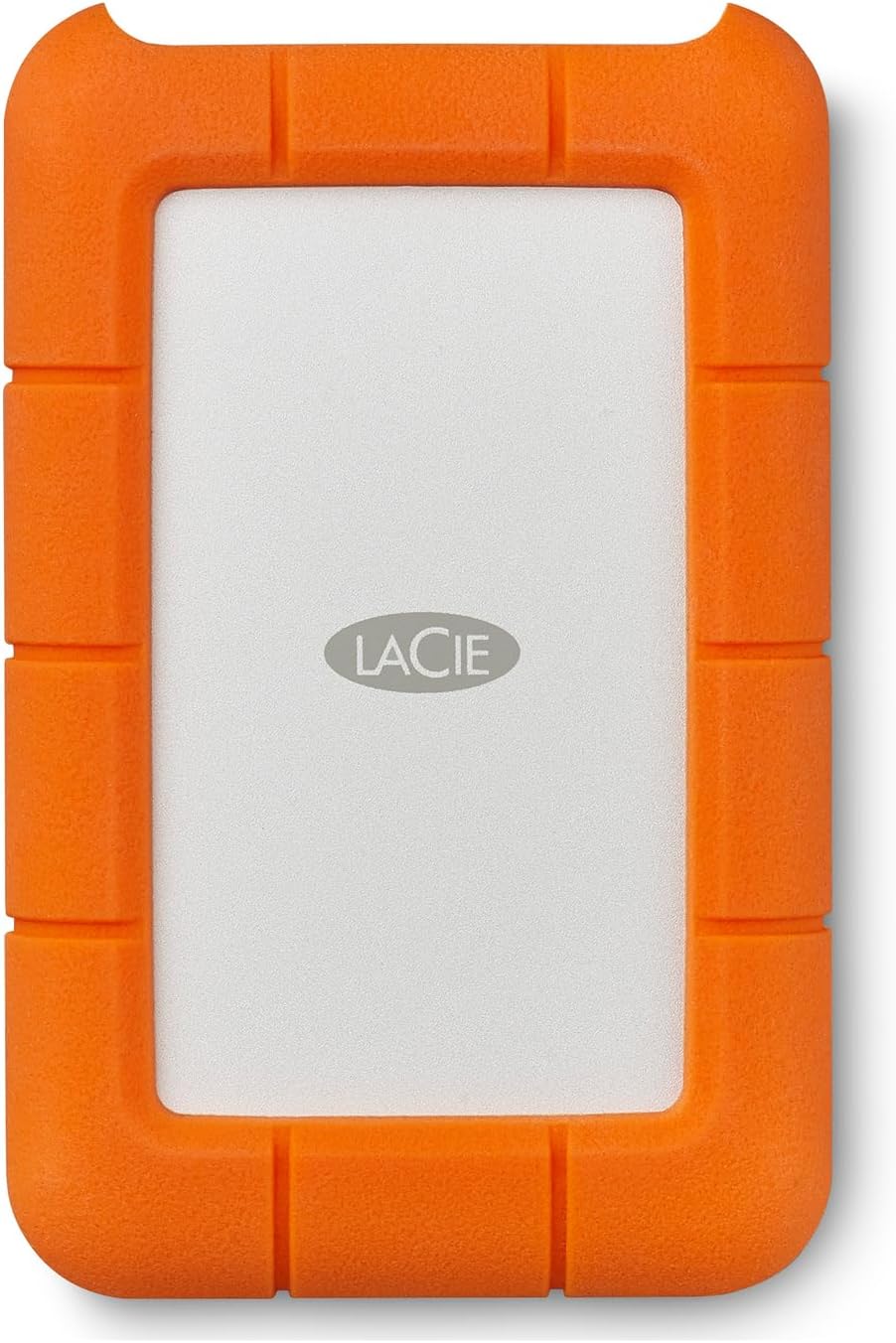 LaCie Rugged USB-C 2TB External Hard Drive Portable HDD – USB 3.0 compatible, Drop Shock Dust Rain Resistant, for Mac and PC Computer Desktop Workstation Laptop, Orange