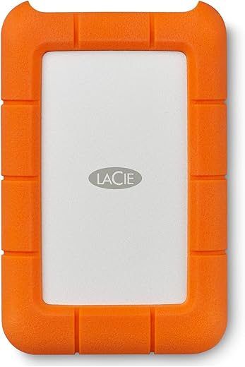 LaCie Rugged USB-C 2TB External Hard Drive Portable HDD β USB 3.0 compatible, Drop Shock Dust Rain Resistant, for Mac and PC Computer Desktop Workstation Laptop, 1 Month Adobe CC (STFR2000800)