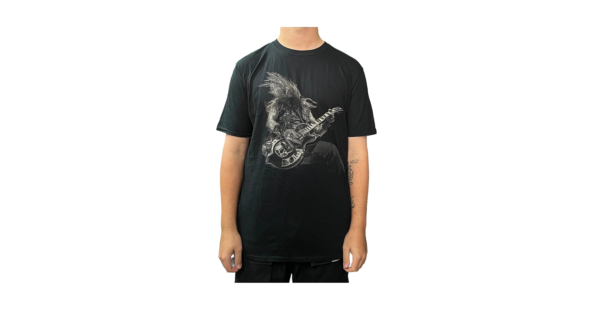 Amazon.com: Zakk Wylde T Shirt Z Icon Guitar Stance Logo Official