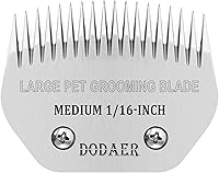 Vista 31 de Tamaño 40/30/15/10/7FC/5FC/4FC/3FC Cuchillas cerámicas desmontables para cortapelos de mascotas para perros, Compatible con Andis, Oster A5, Wahl