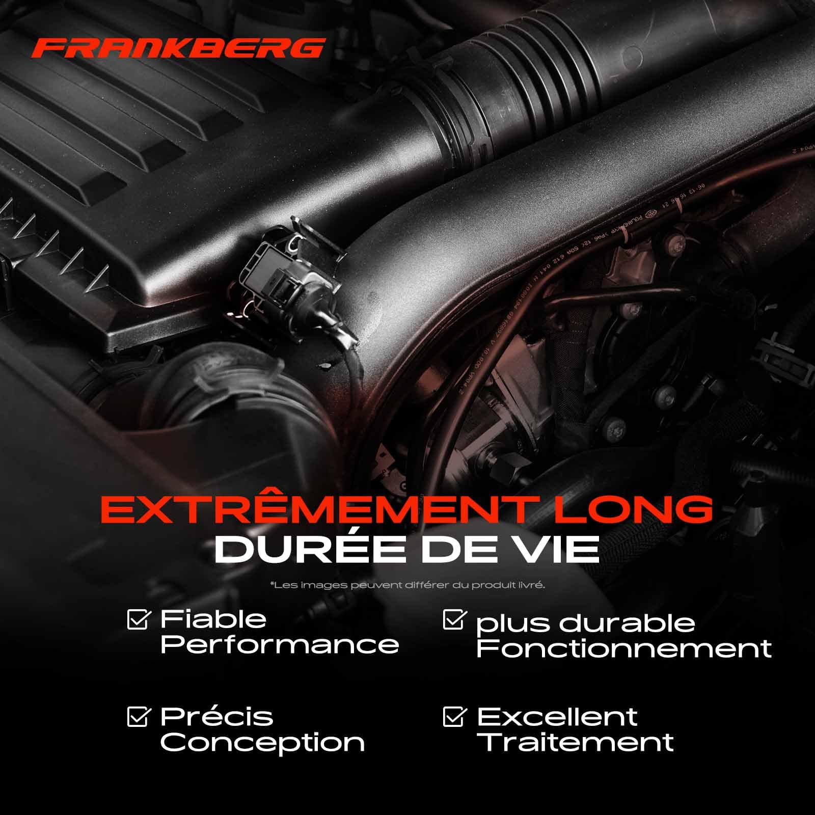 Frankberg Capteur de pression d'échappement 55198717 | Compatible avec: Corsa D S07, Idée 350, Sedici 189, Swift III EZ MZ, Astra H GTC A04, Astra H Twintop A04