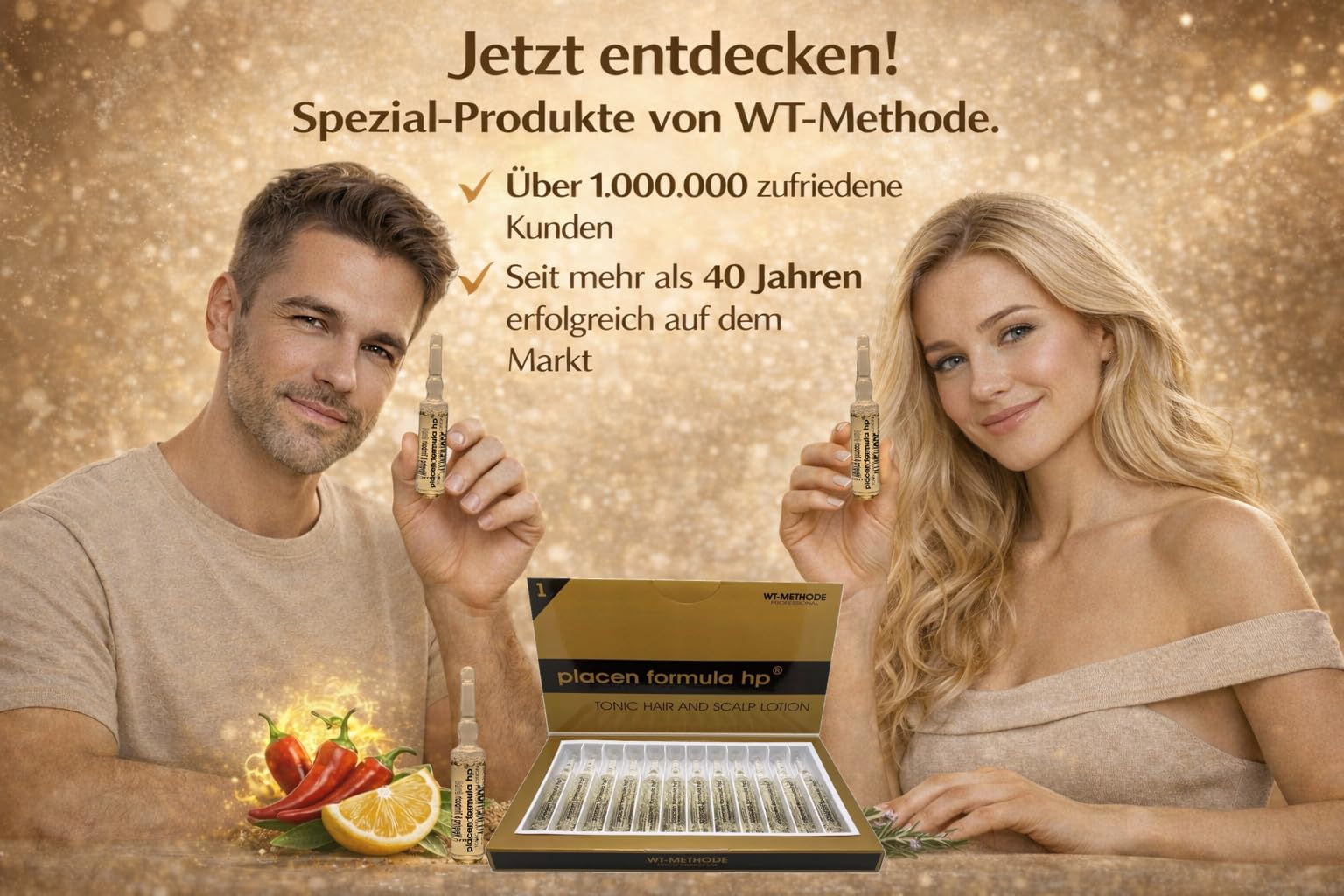 placen formula hp Nr.1 WT Methode Ampullen Haarausfall (Männern und Frauen) und regt das Haarwachstum