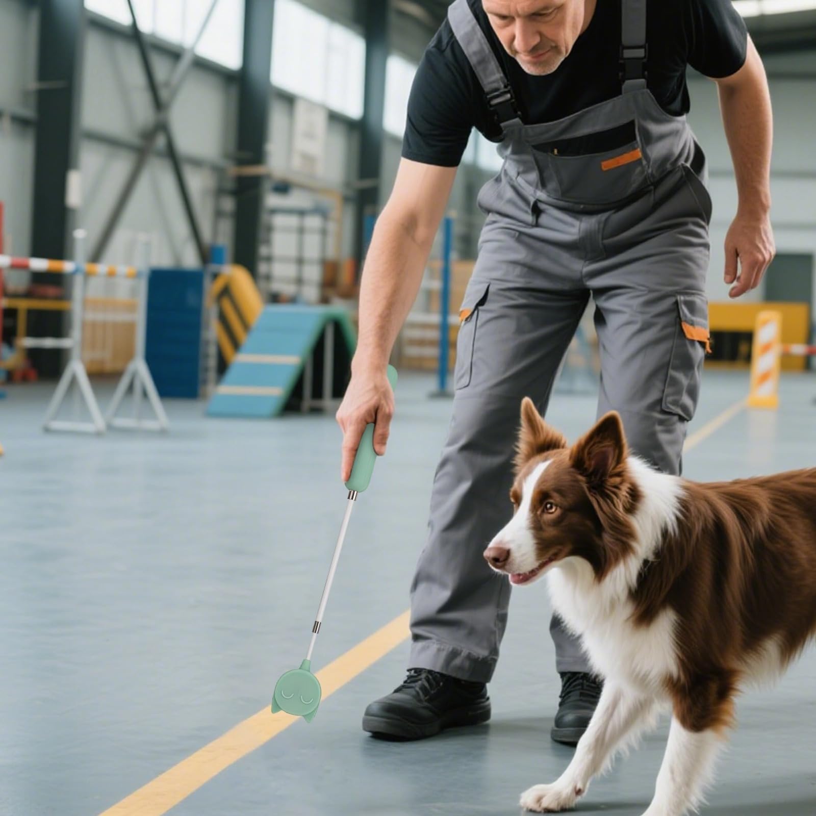 Palo de entrenamiento para mascotas, silicona retráctil, para animales, una herramienta de entrenamiento versátil