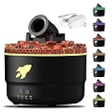 Cannon Blast Aroma Humidifier, 7 Colors LED Vapor Cannon Humidifier Silent Diffuser, 2 Mode Creative Turret Colorful Yellowcane Air Aromatherapy Small Home Desktop Diffuser for Bedroom