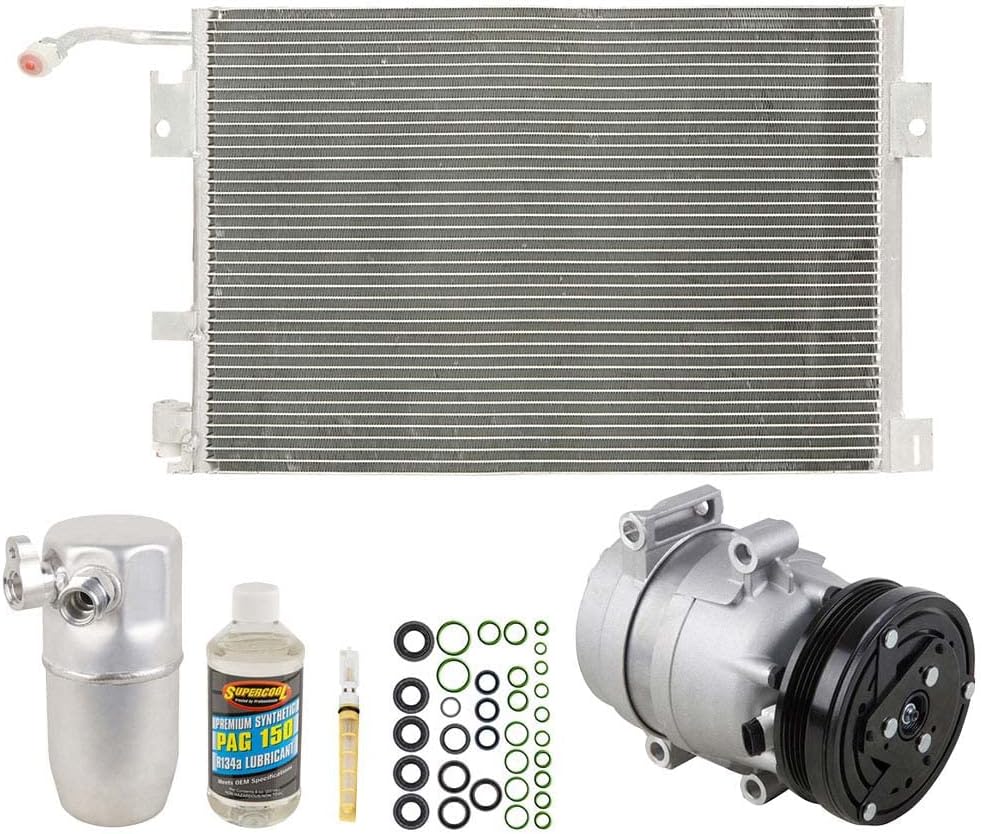 A/C Kit w/AC Compressor Condenser & Drier For Chevy Corvette C5 2000 2001 2002 2003 2004 - BuyAutoParts 60-89211CK New