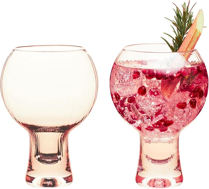 Tinted Large Gin Glasses Set of 2 Gift Set Copa De Balon Gin Balloon