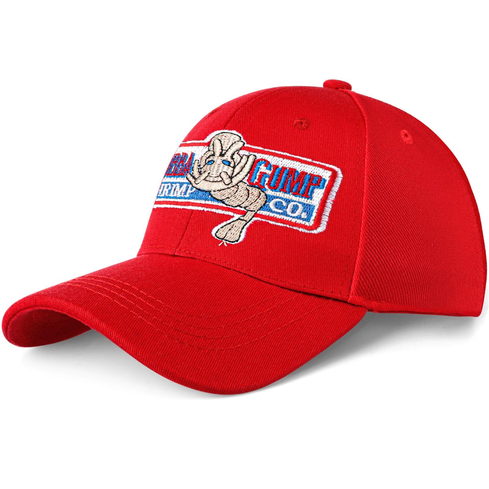 Bubba Gump Hat Adjustable Red Baseball Cap For Halloween