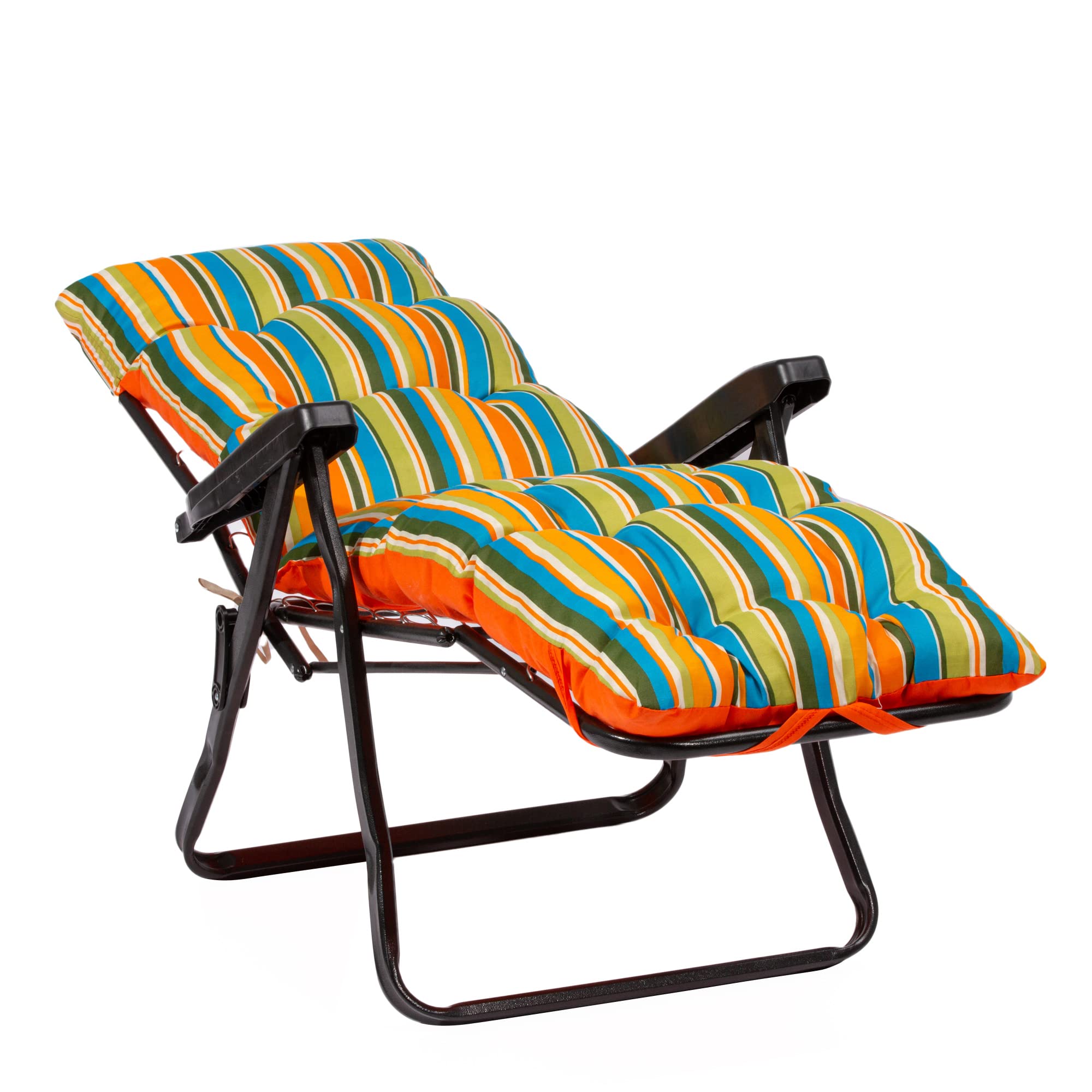 TECNOWEB Cuscino Imbottito per Sdraio con poggiapiedi (160x45cmx10cm) - 100% Made in Italy - Ricambio Cuscino Ideale per Sdraio da Giardino - Disponibili Diversi Colori