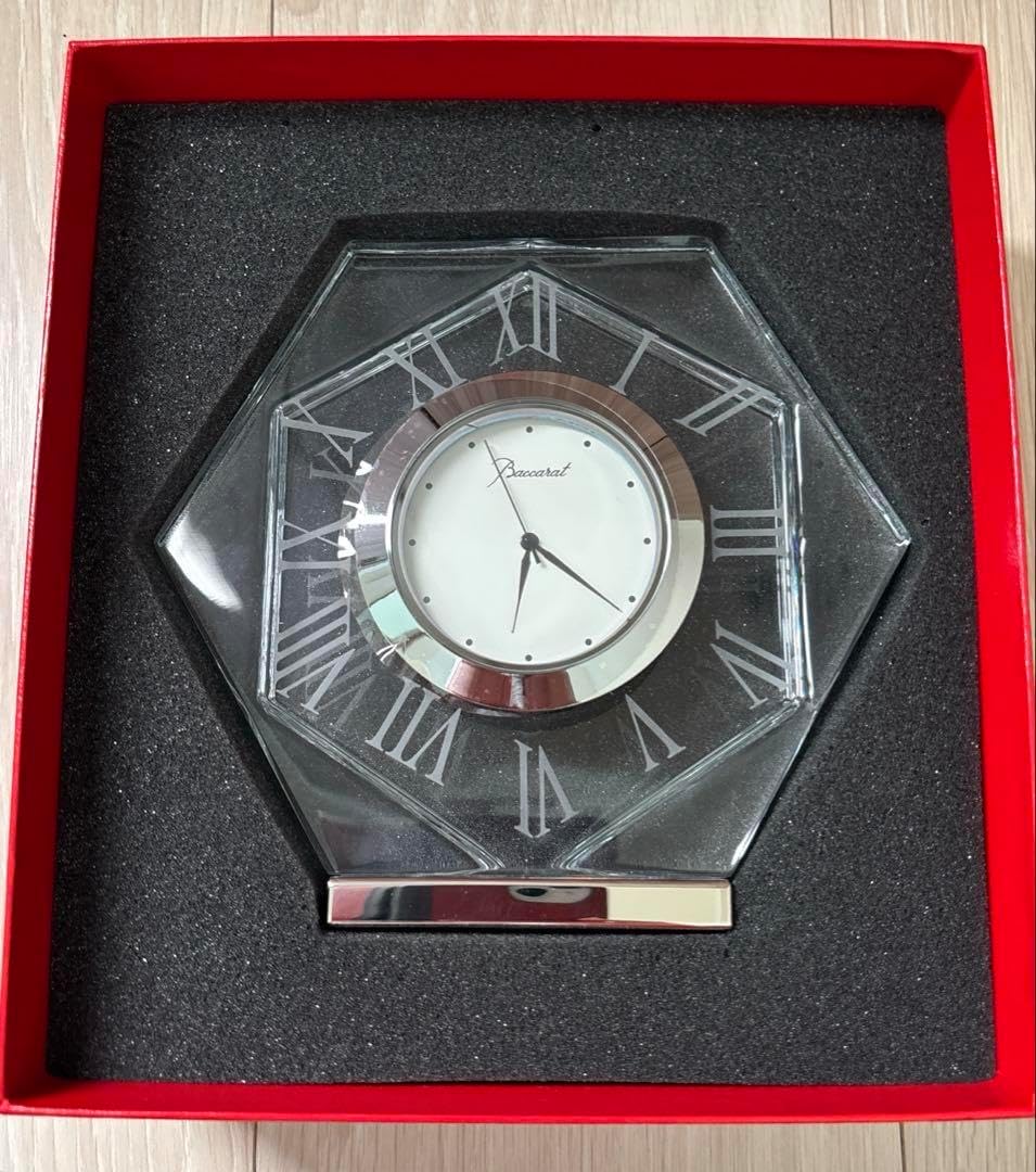 504 バカラ　アビスクロック　2603721 クリスタル　置時計 504 バカラ アビスクロック 2603721 クリスタル 置時計