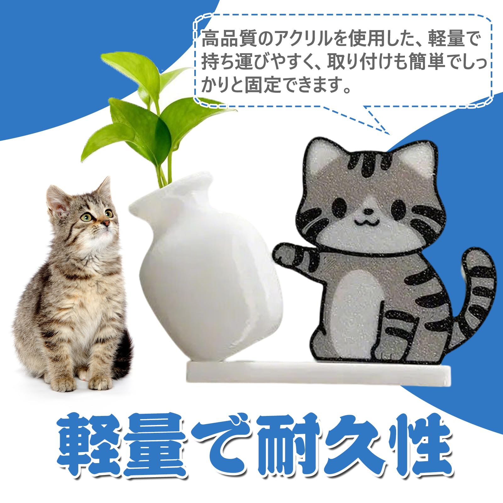 Amazon.co.jp: 猫のひげケース 冷蔵庫用マグネット 猫のひげホルダー