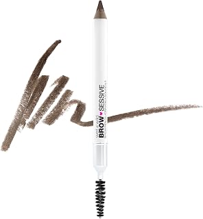 wet n wild Brow-Sessive Brow Pencil Medium Brown - Ultra-Precise Dual-Ended Spoolie, Vegan Cruelty-Free for Natural Brows