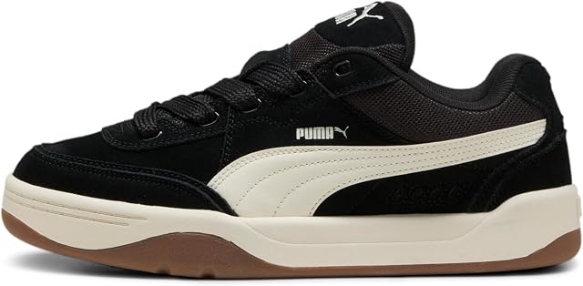 Puma Style de vie du parc Mens Sk8 chaussures Puma Style de vie du parc pour hommes SK8 Chaussures, Cool Noir Gris-Grossé Ivoire, 10.5