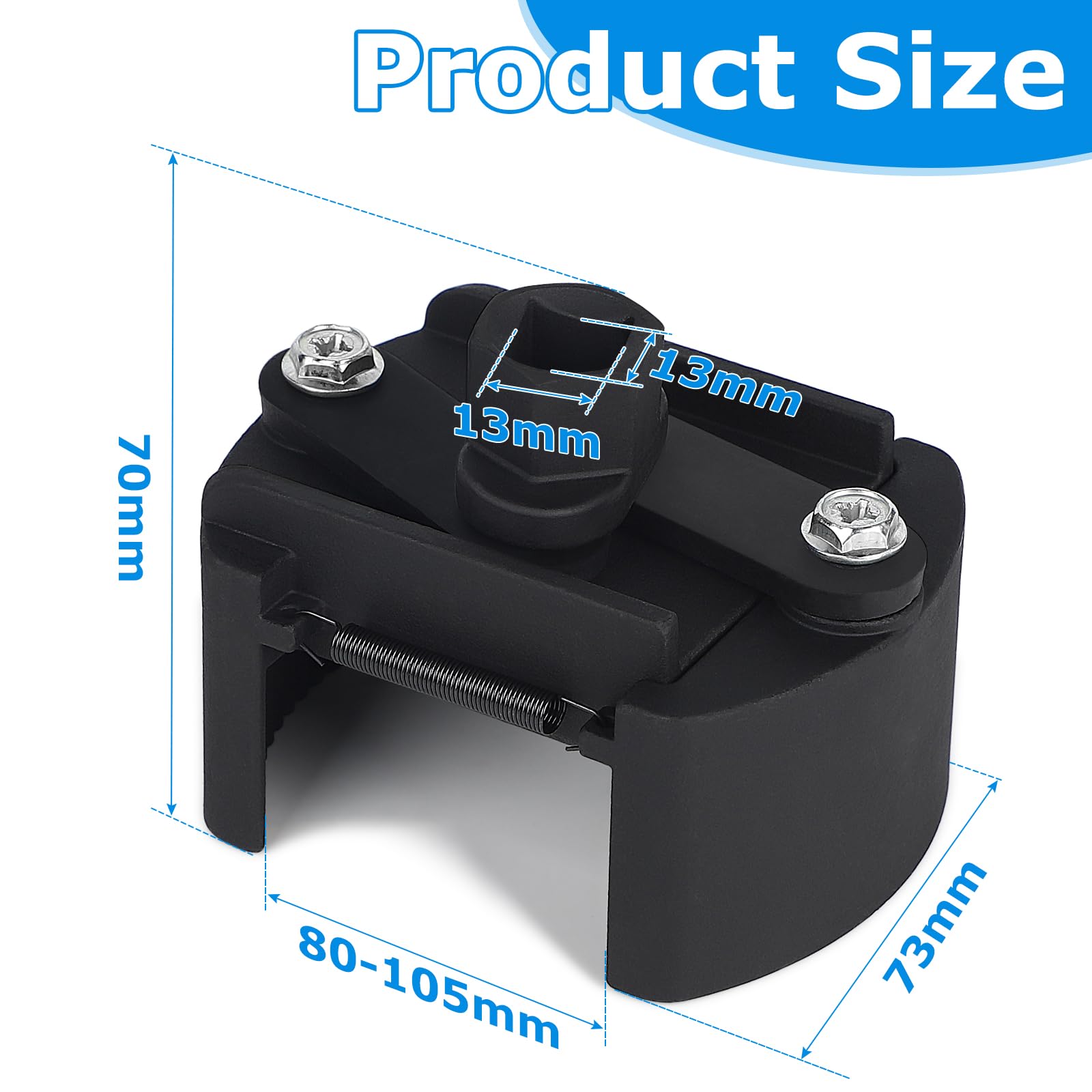 BGS TECHNIC Clé pour filtre à huile 60-105mm - Vidange d'huile et graisser la moto | /fr