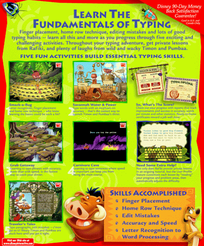 Disney's Adventures In Typing With Timon & Pumbaa #TOP1