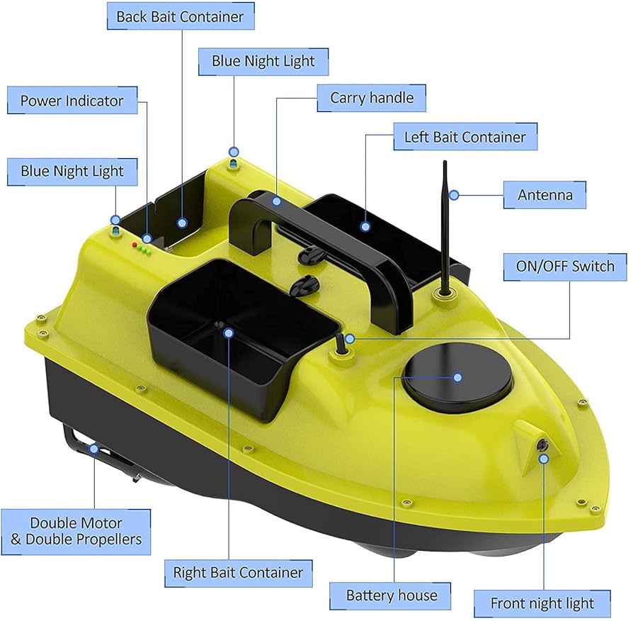 Amazon.co.jp: 魚群探知機ベイトボート500mワイヤレスGPS
