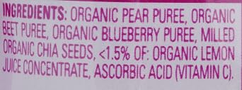 Happy Tot, Blueberry, Pear, Beet (Pack of 2)