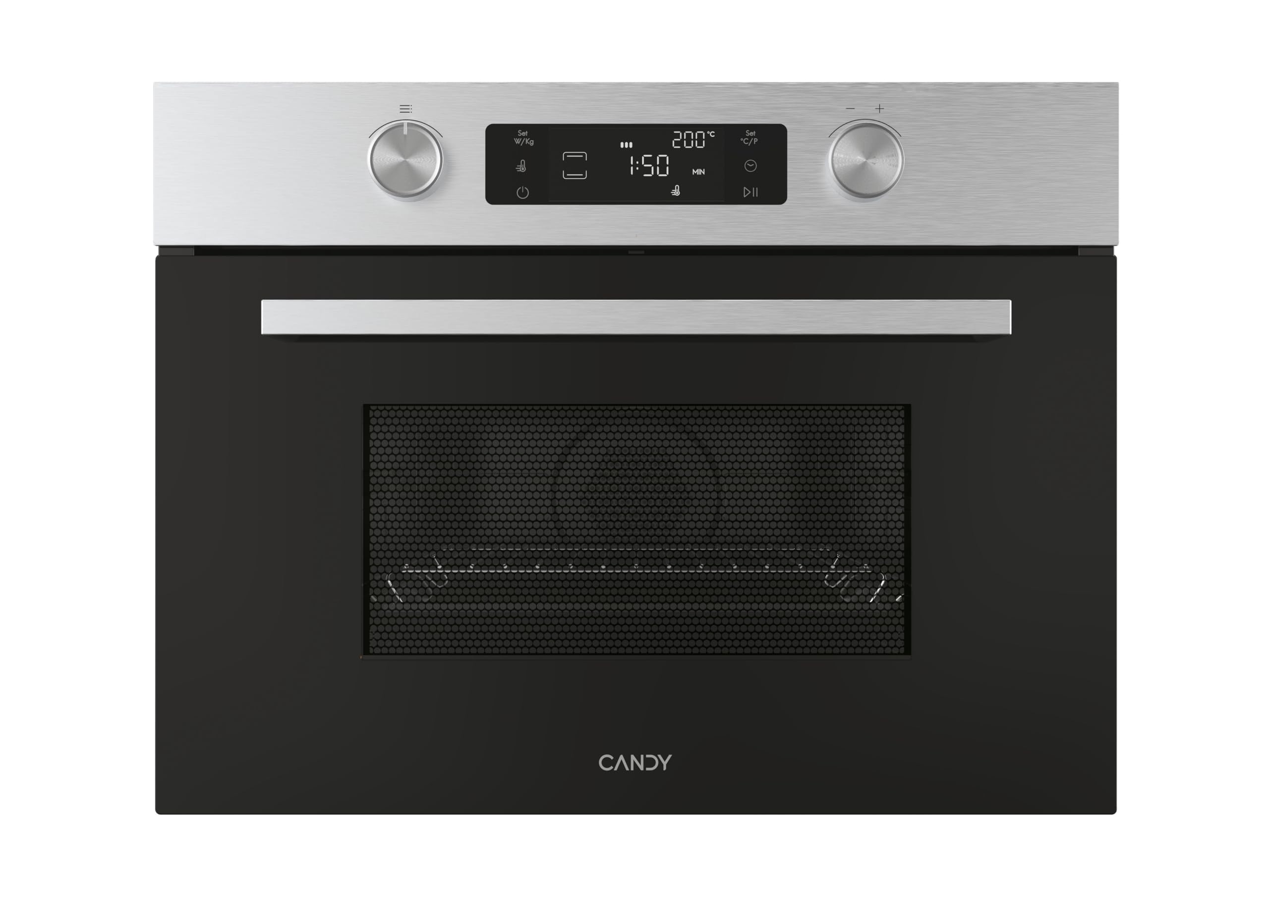 Candy Wave 800 CA4MWNBB6N, forno a microonde con grill, 44 l, 900 W-1750 W, 5 livelli di potenza, manopola girevole, 13 auto, blocco dei bambini, griglia griglia, sbrinamento, segno di fine cottura,