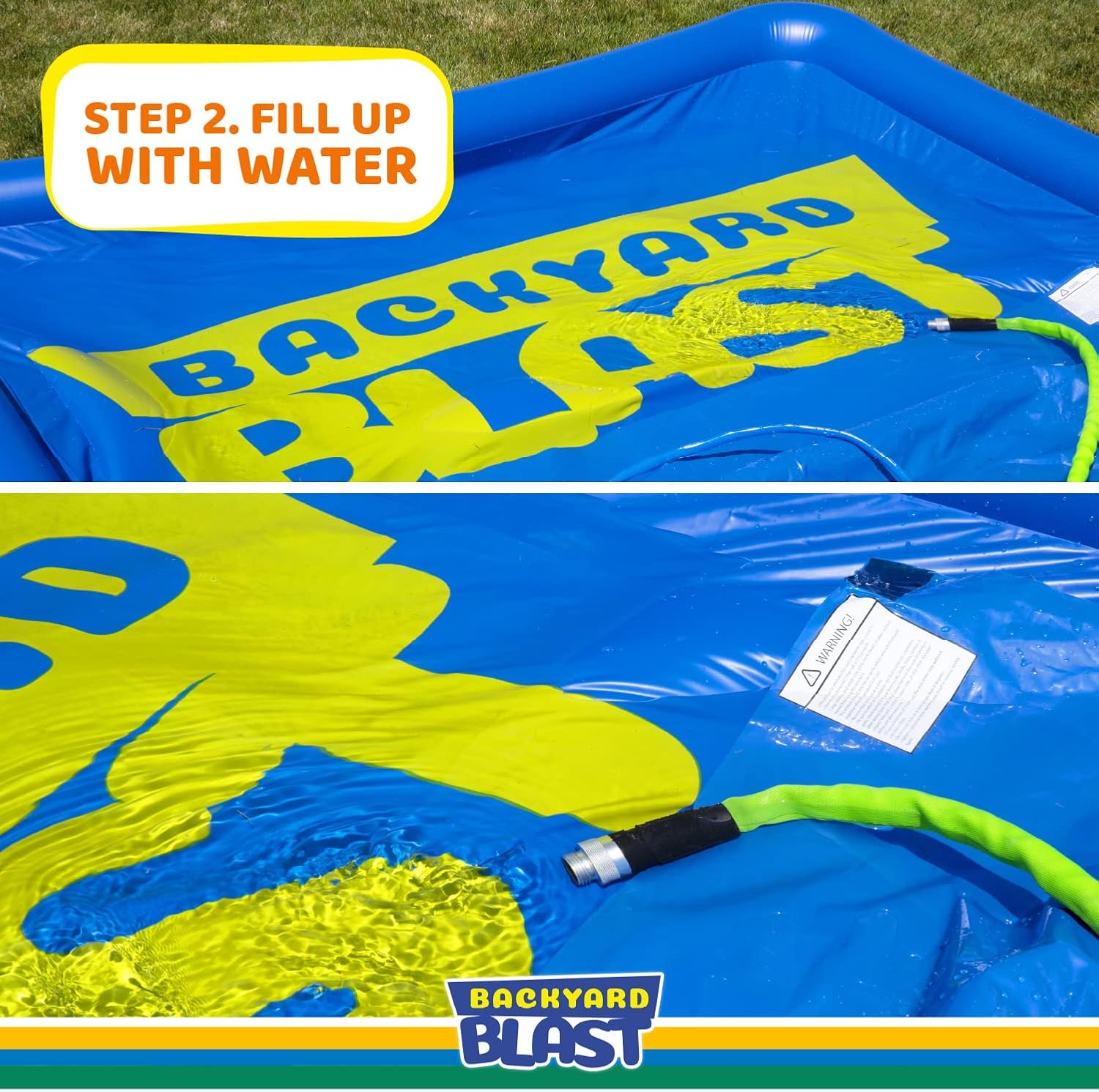 BACKYARD BLAST 10’ x 6’ Splash Zone, Water Slide Splash Pad Accessory