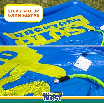 BACKYARD BLAST 10 x 6 Splash Zone, Water Slide Splash Pad Accessory
