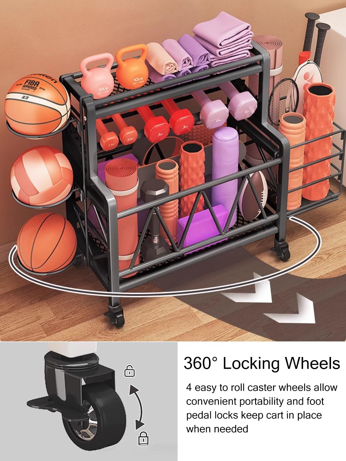 Aonax Hoe Gy Storage Dubbell Rack, Weight Stand Kettlebell Rack