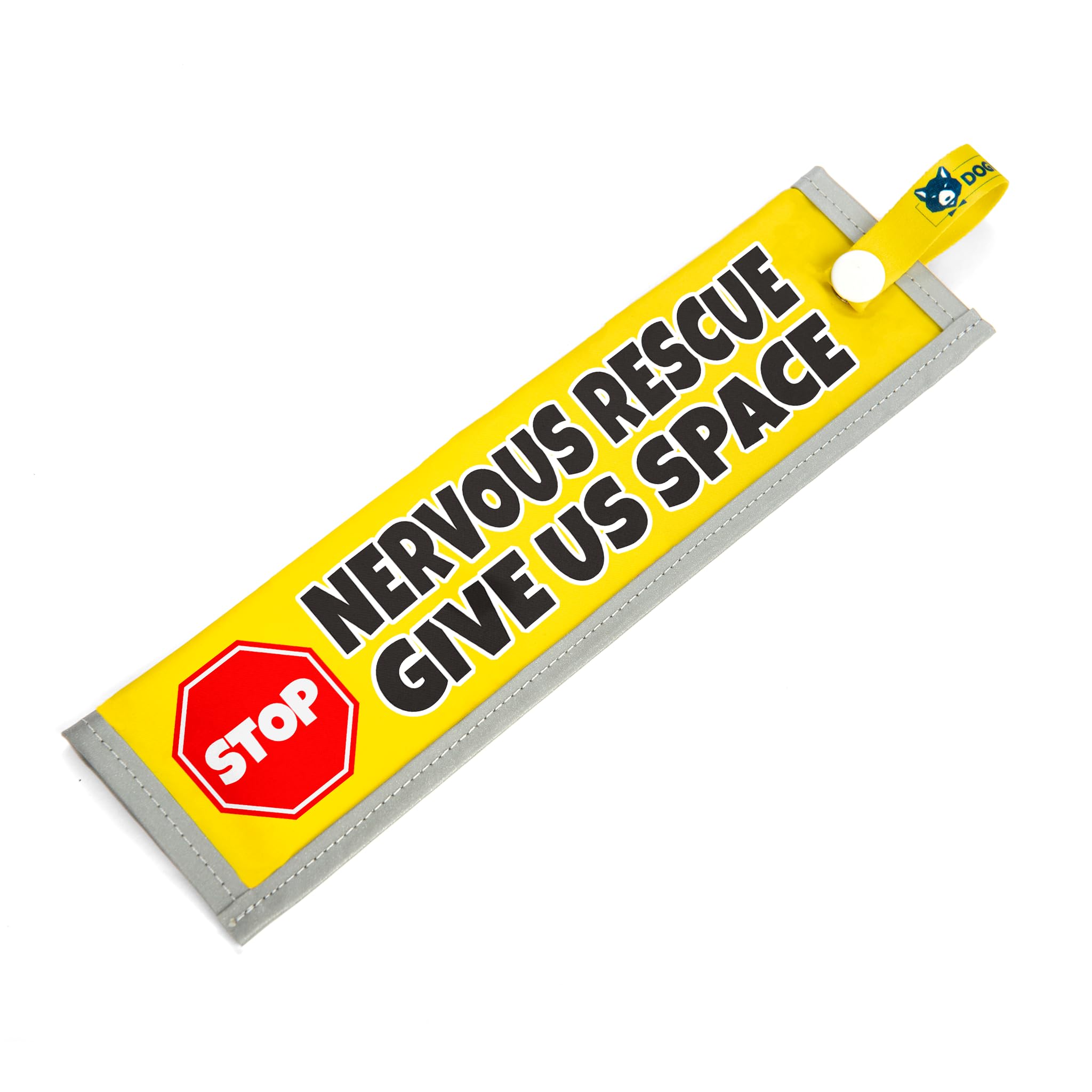 Nervous Rescue, Give Us Space, Space Awareness Sleeve for Reactive Nervous Dogs Reflective, Waterproof