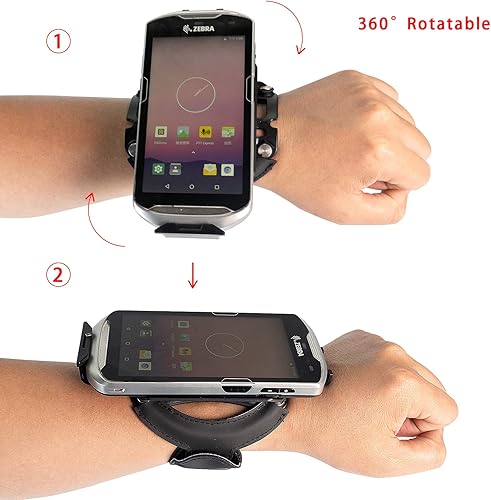 Miniatura 4 de Estuche de transporte para Zebra TC51 TC52 TC56 TC57 escáner de código de barras correa ajustable, negro SG-TC51-WMADP1-02