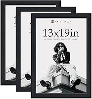 Vista 38 de VCK Juego de 3 portarretratos de 8 x 10 pulgadas, color roble beige, marco de fotos de madera maciza natural, exhibición de mesa o colgar en la pared