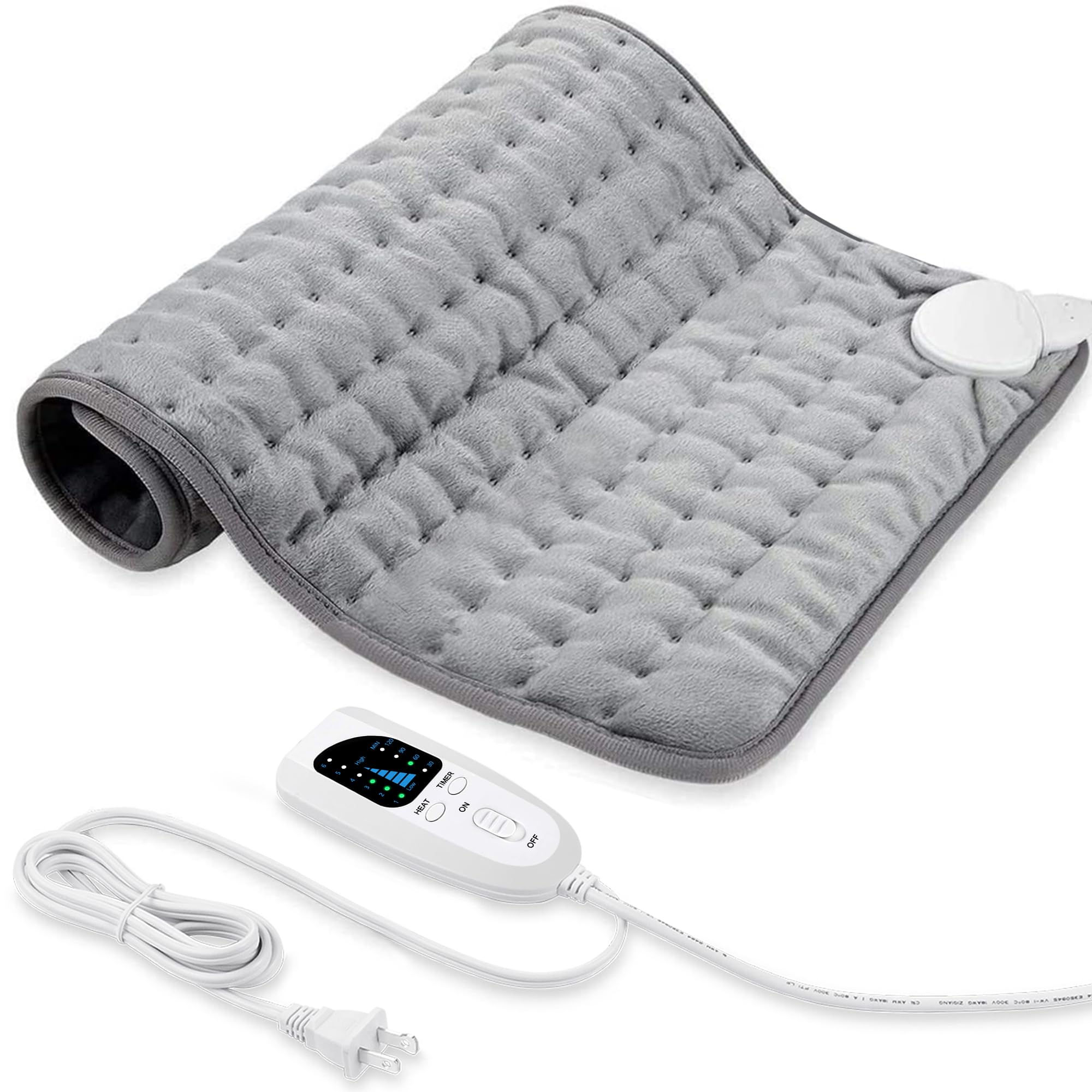 24"x20" Electric Heating pad for Back Neck Shoulder Knee Arms Legs- Electric Heat Pads with 6 Heat Settings &amp; Auto Shut Off &amp;Dry/Moist Heat Heating Pad for Birthday Mother Father Girl Men Women