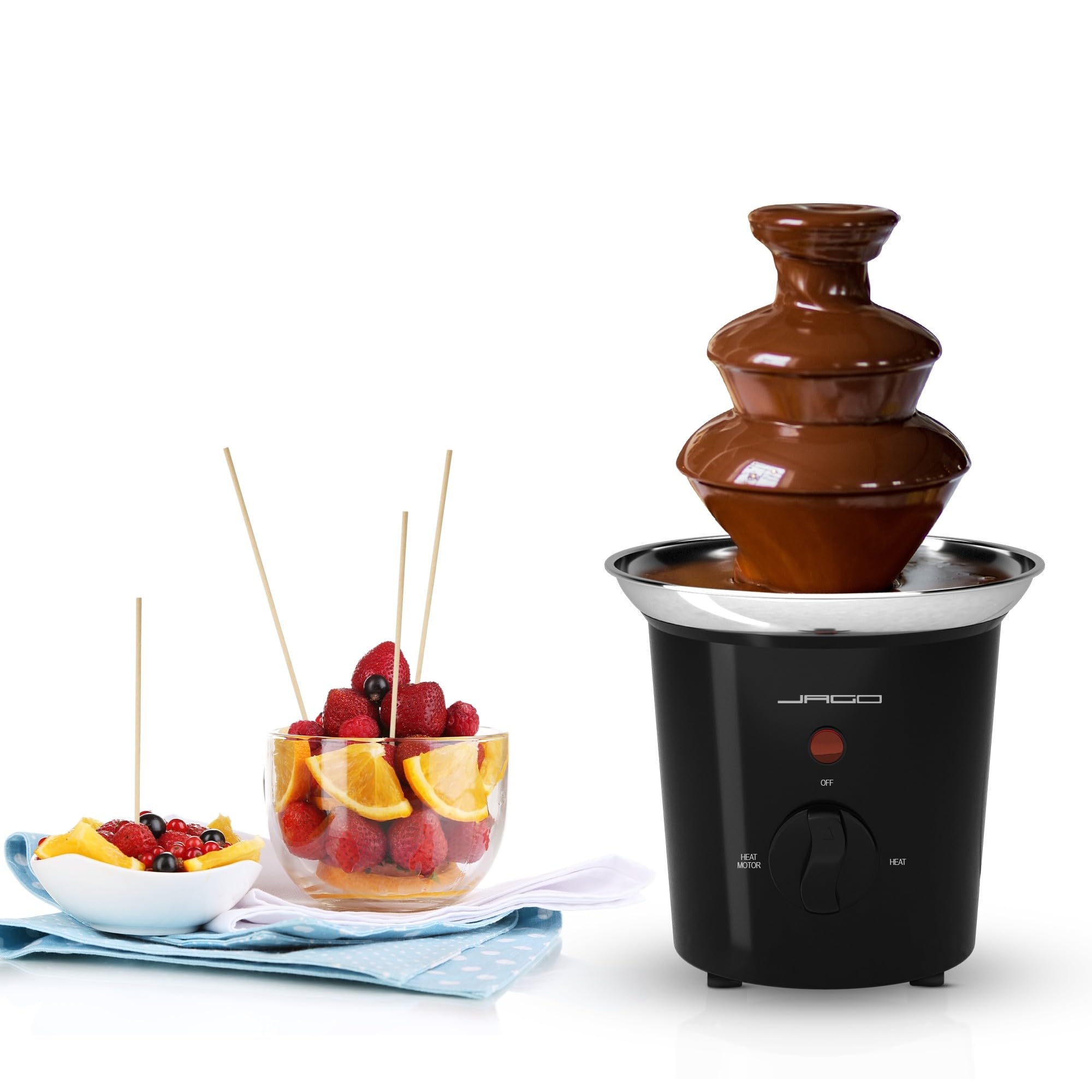 Fontana Di Cioccolato Cecotec Fun Chocolicious - Design Retrò, 90W, 3 Livelli, Acciaio Inox - Foto 12