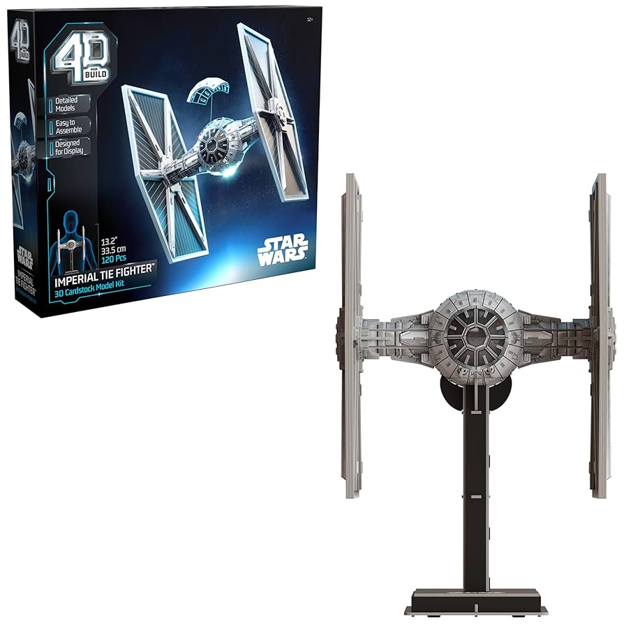 Amazon.com: 4D Build, Star Wars Imperial Tie Fighter 3D Model Kit