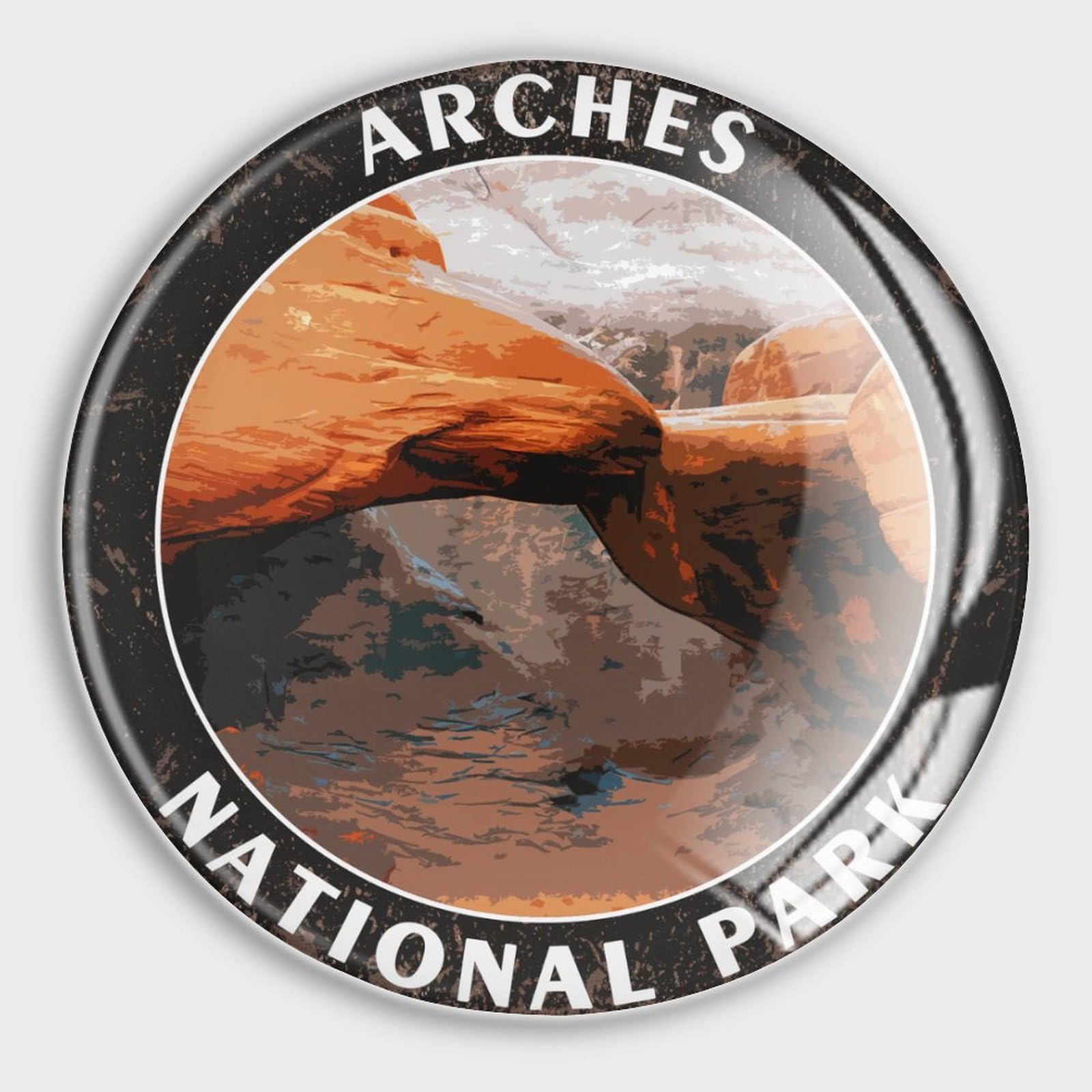 Imanes de nevera de Arches Park decorativos para pizarras de oficina y cocinas