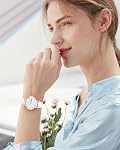 CIVO Ladies Watches for Women Analog: Large Clear Arabic Numerals with Week&Date Dial - Easy Read at a Glance - Leather/Mesh Watch for Daily Wear - Gifts for Women