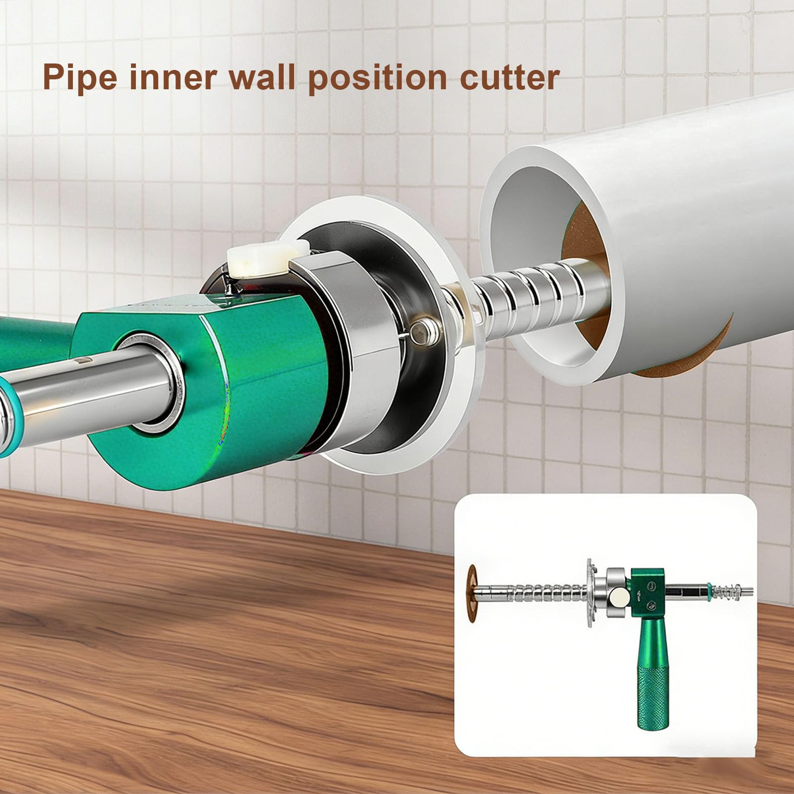 Coupe-tube intérieur réglable coupe efficacement les tuyaux en PVC et ABS pour les professionnels de la plomberie