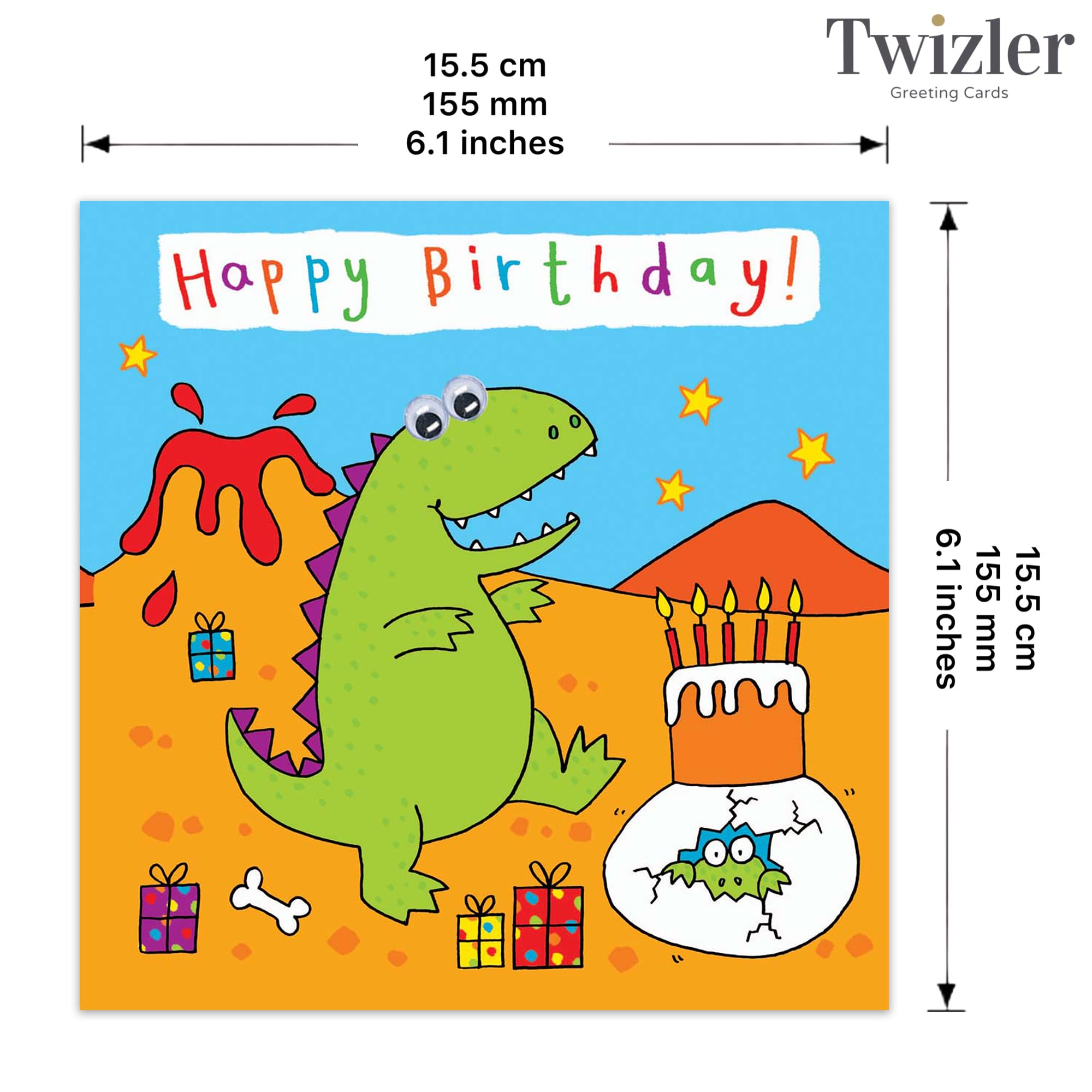 Biglietto D'Auguri Divertente Twizler Con Gorilla Che Dice "Now What Did I Come Up Here For Again?"