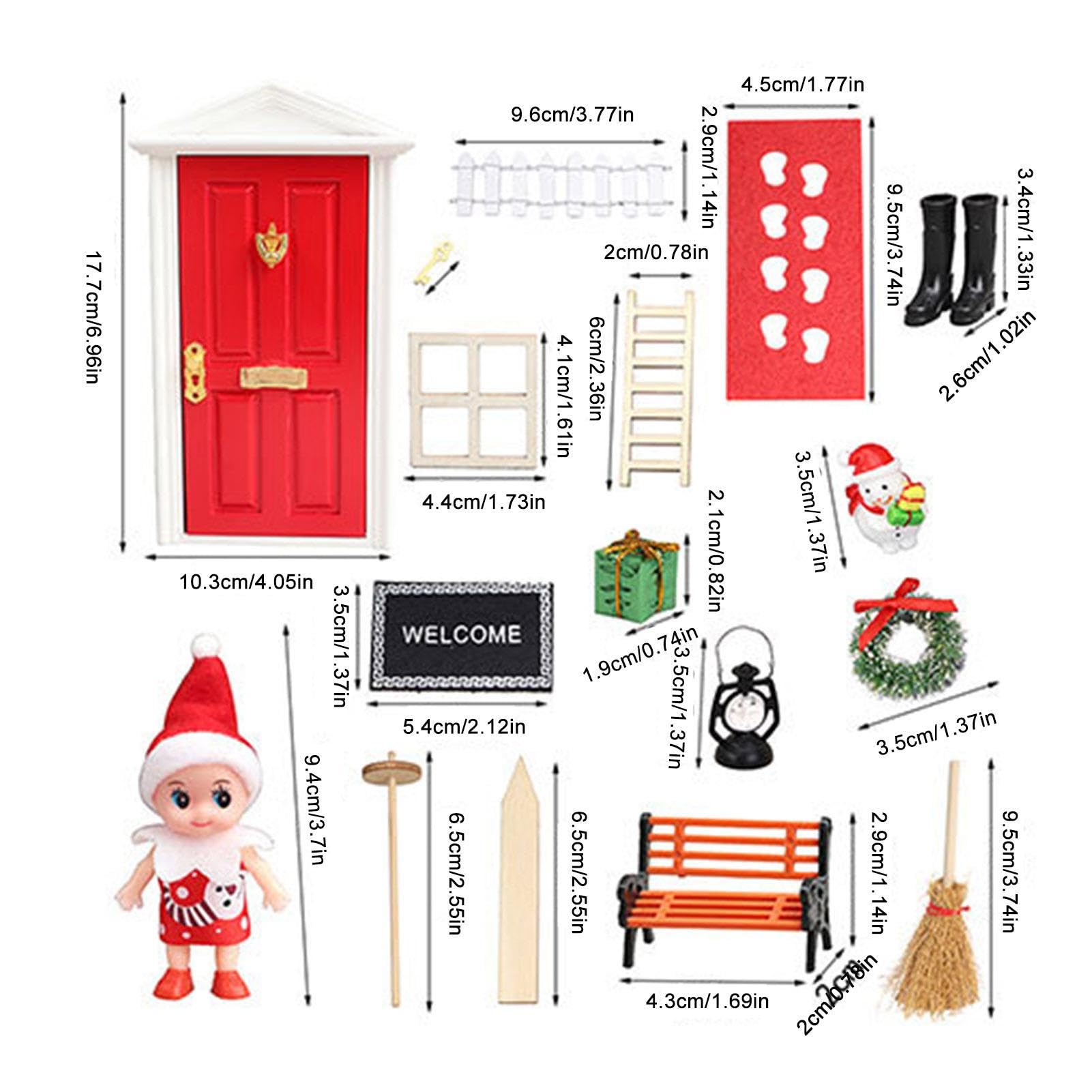 ZORQ 5 decorazioni natalizie in miniatura, kit fai da te in legno fai da te, kit fai da te in miniatura per cortile, casa, camera da letto, feste | te, kit fai da te in miniatura per cortile, casa, camera da , feste