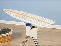 Vista 2 de Household Essentials Almohadilla y cubierta de repuesto para tabla de planchar de lujo, patrón de guía de costura, color crema