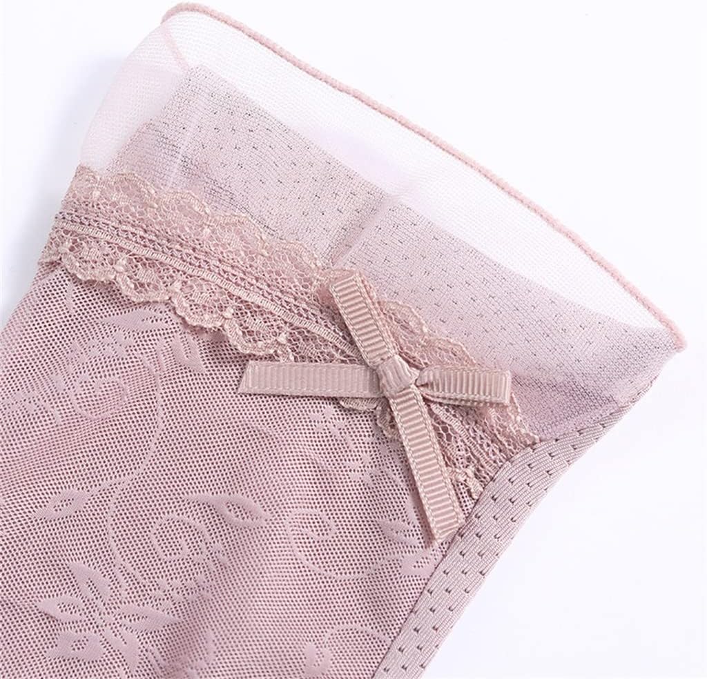Women's Driving and Riding Elastic Breathable Leak Two-Finger Ice Silk Cool Lace Thin Gloves