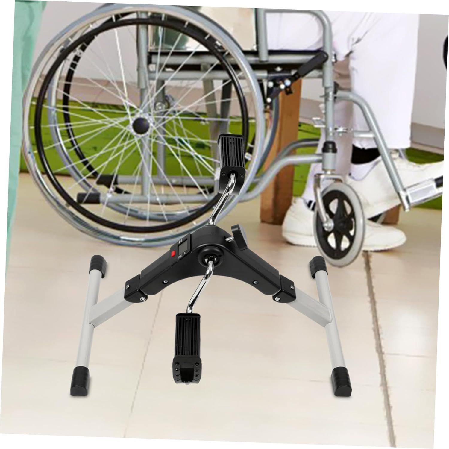 Kisangel Gym Bike Bike Pedals for Home Step Exercise Machine for Leg Arm Recovery